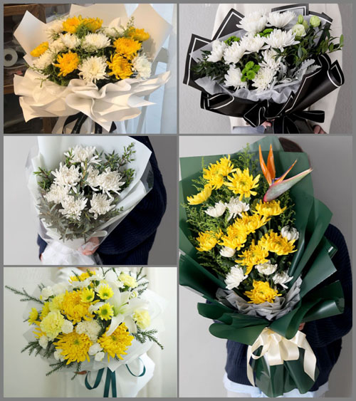 湖南湘潭雨湖区响水乡白事花束代送